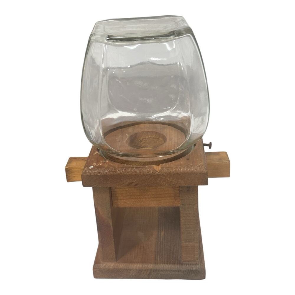 Vintage Knock On Wood Core Wood Gumball Machine Made in USA - Picture 4 of 10